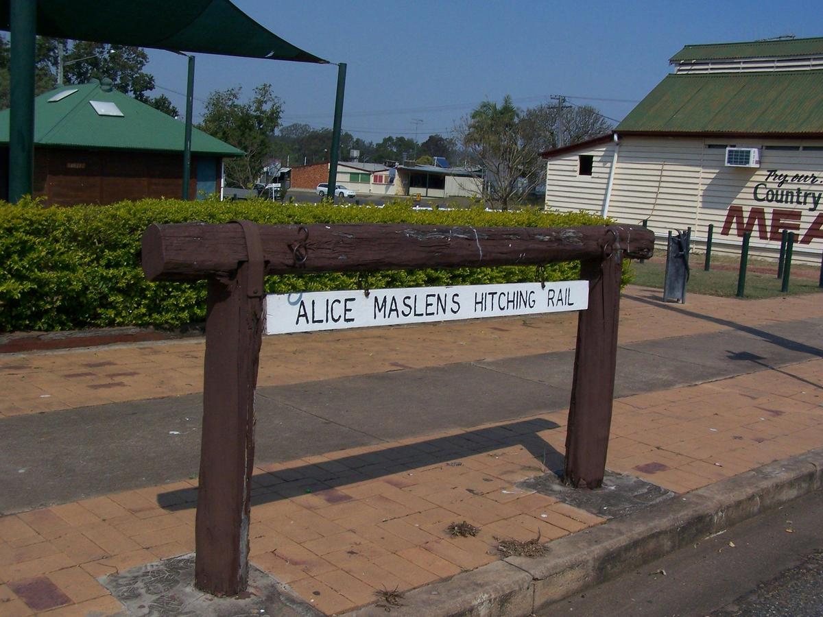 Alice Maslens hitching rail