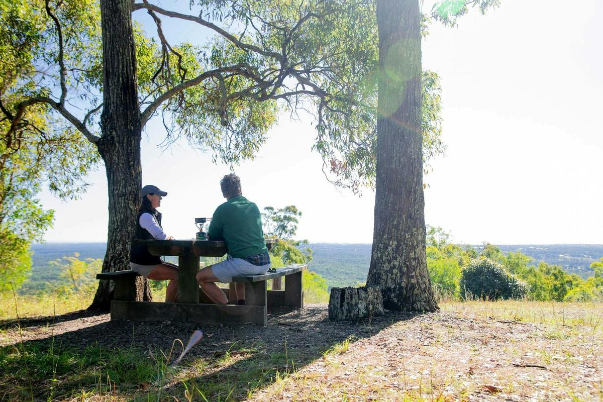 Pause and take in the stunning coastal outlooks from the Escarpment Conservation bushland