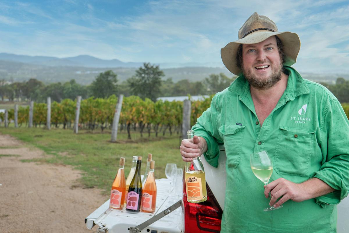 Dear Vincent Wine Tasting on the Back of a Ute