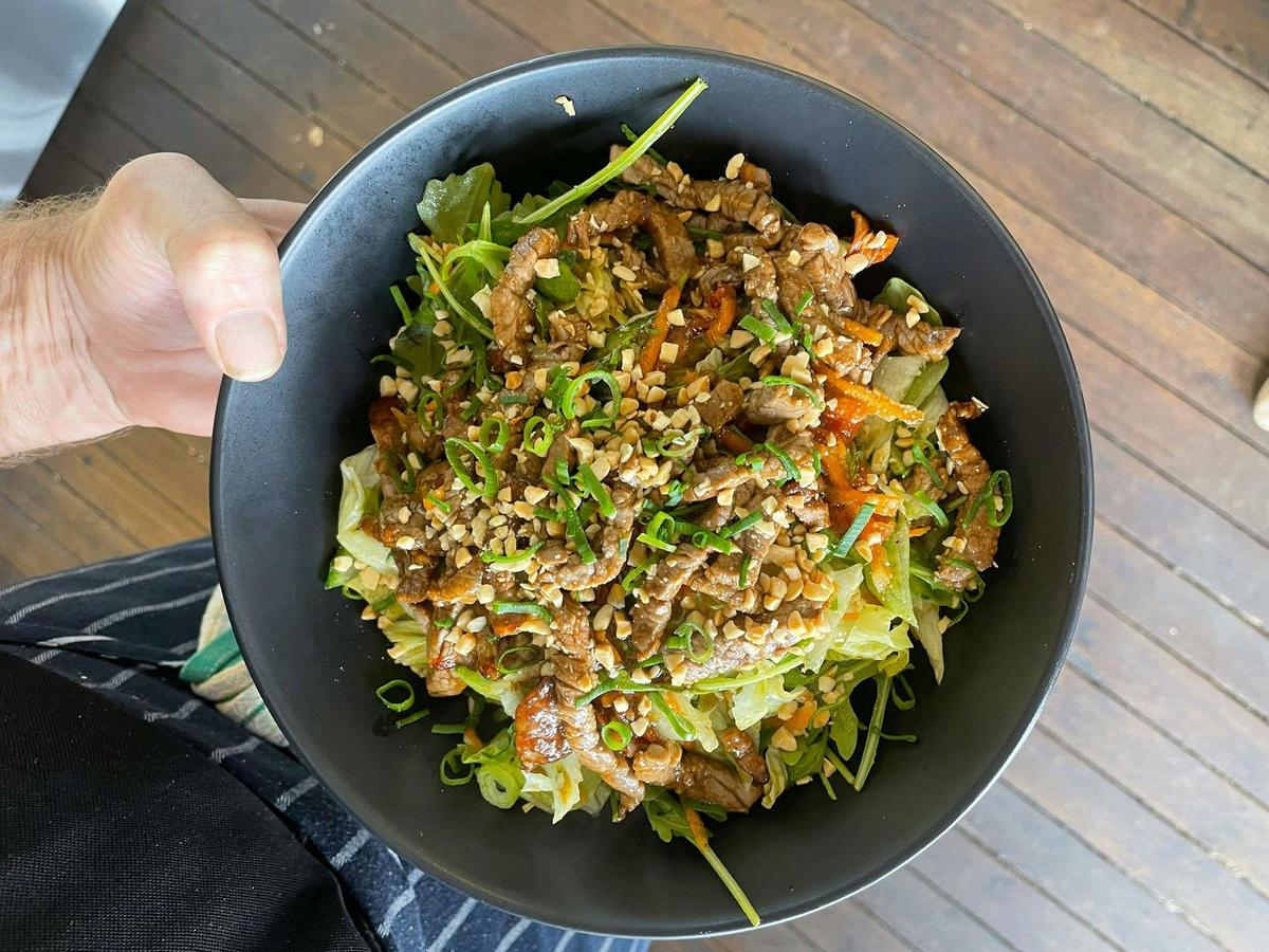 Thai Beef salad at Ellen & Rod.