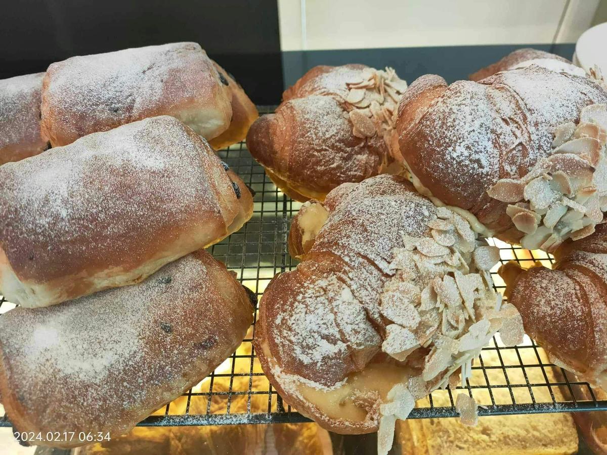 Chocolate and Almond custard Croissants at Ellen & Rod