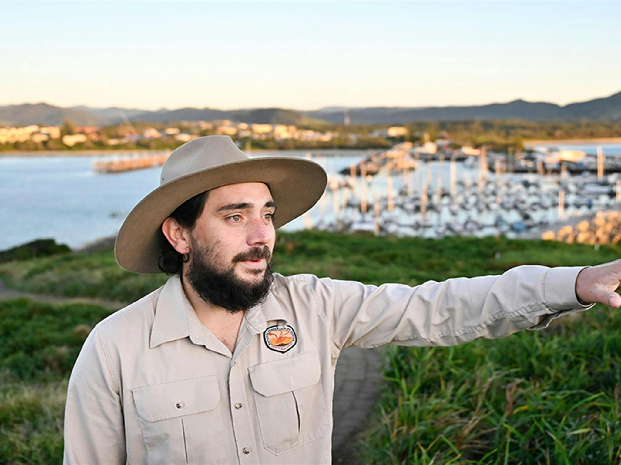 Take a guided tour with our Aboriginla Discovery Ranger on Muttonbord Island Nature Reserve. Photo: