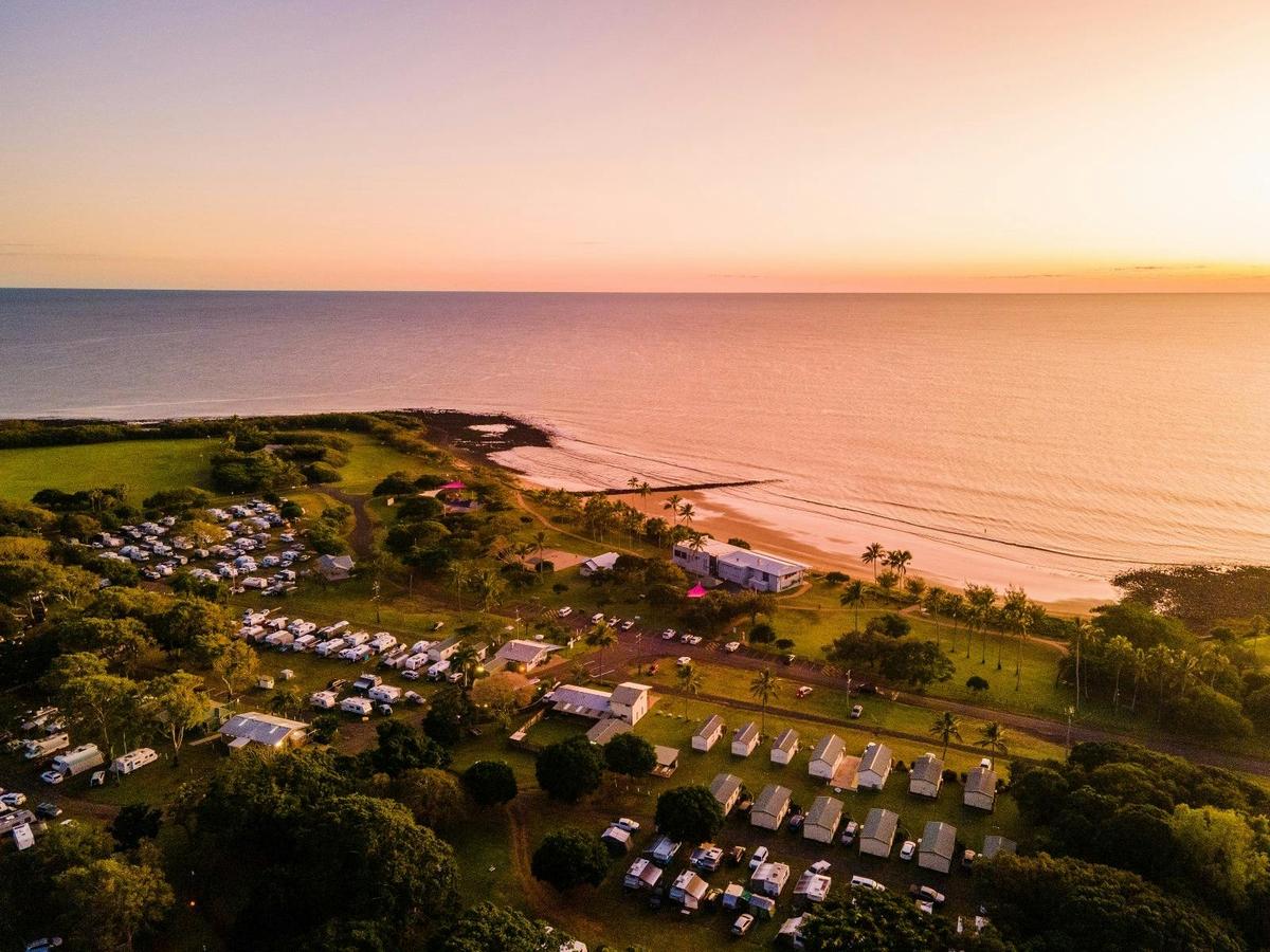 Overhead view of the holiday park