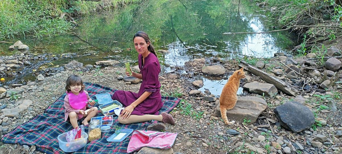 Picnic by the creek