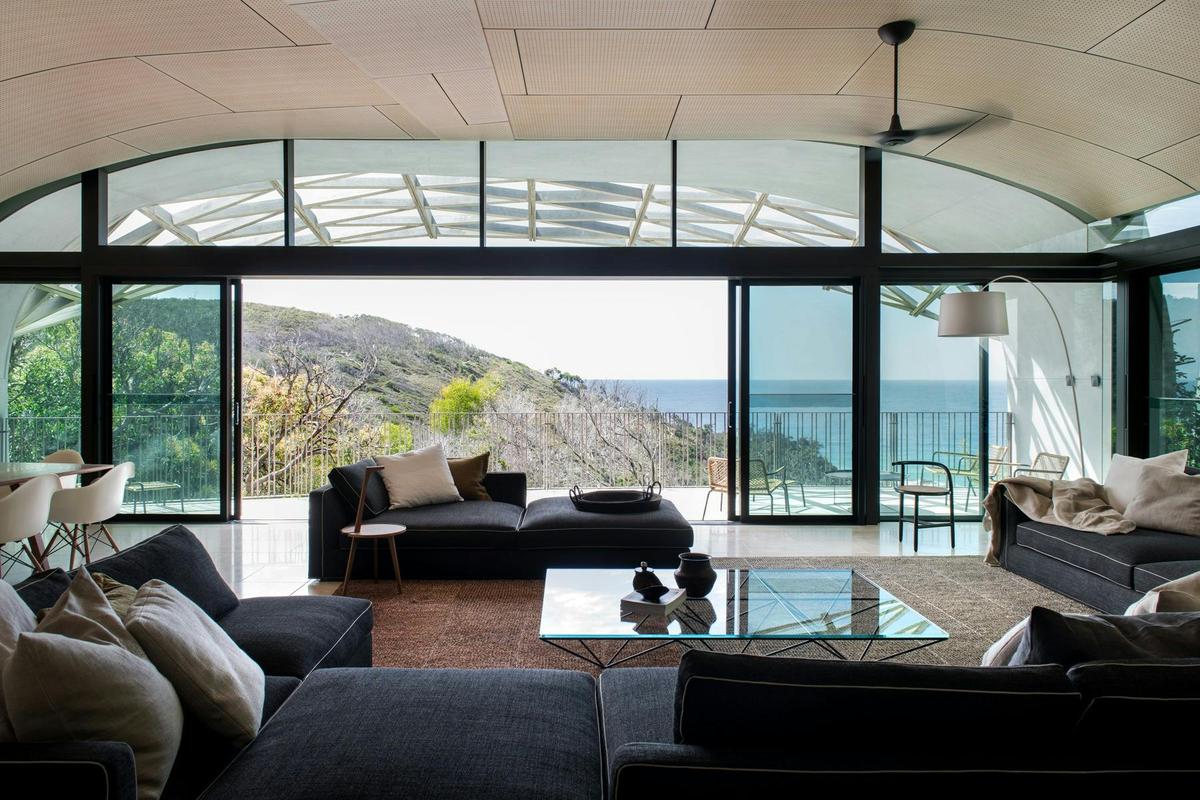 Seamless open-plan living with ocean views at Domic Noosa