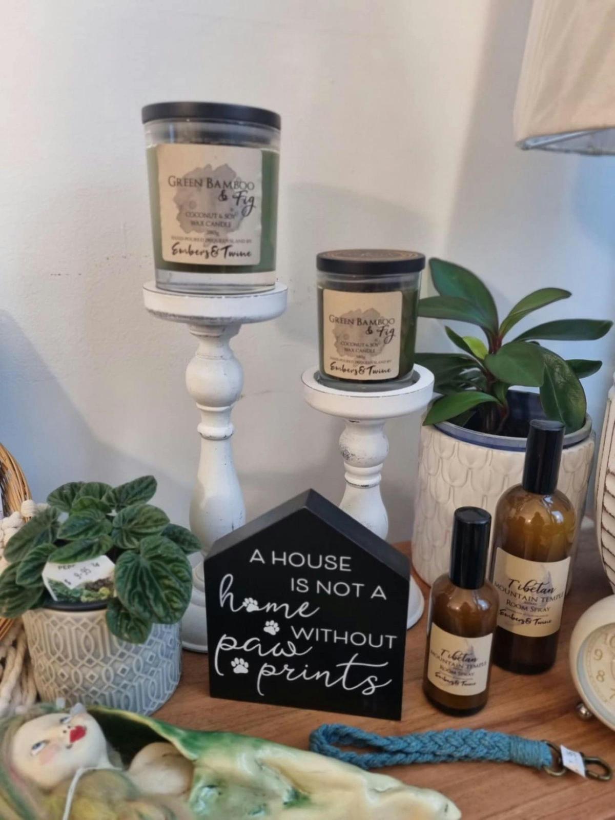 Embers and Twine, Locally Made, Candles, melts, room sprays, reed diffusers, home decor, plants