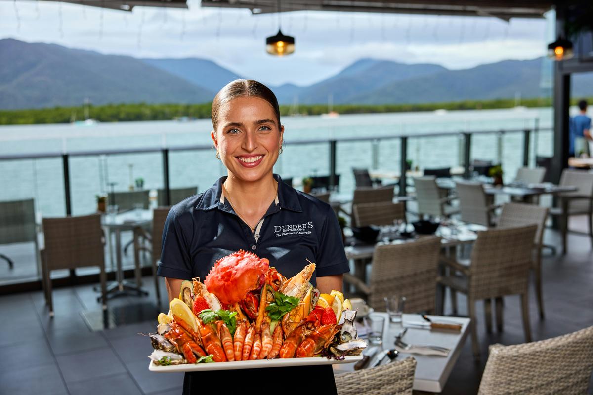 Kate with Seafood Platter