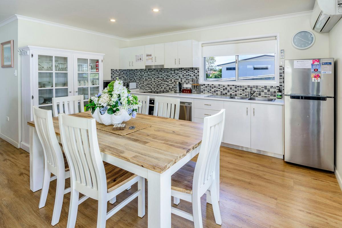 Dining and kitchen area