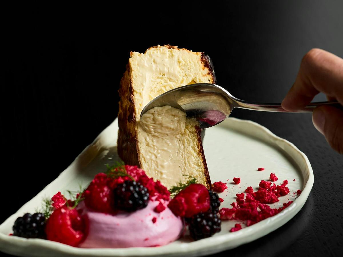 Basque Cheesecake at Fatcow on James St