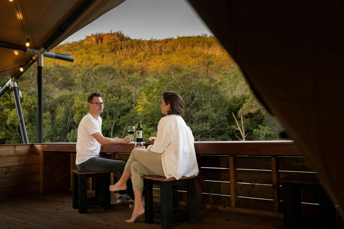 Luxe Glamper with view to Glen Rock