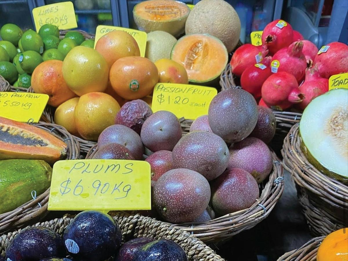 Fresh fruit display