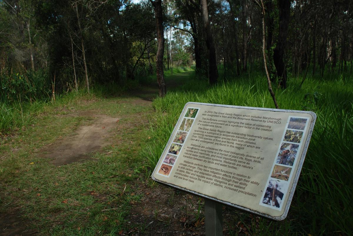 Fay Smith Wetland interpretive sign