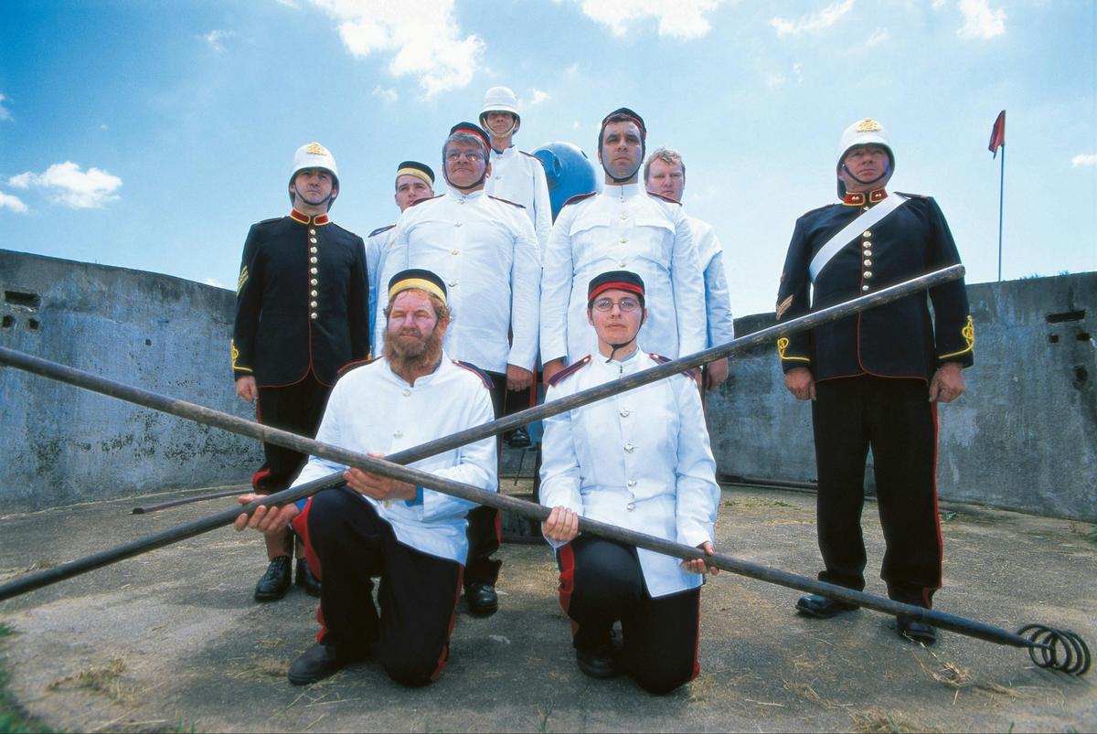Actors in period costume, Fort Lytton National Park