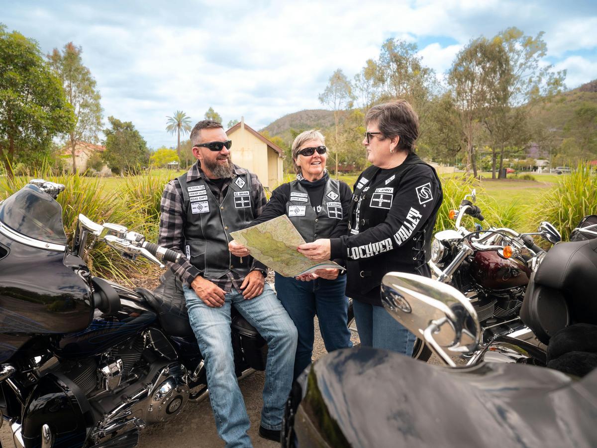 Experience Somerset- Motorcyclists at Pipeliner Park in Esk