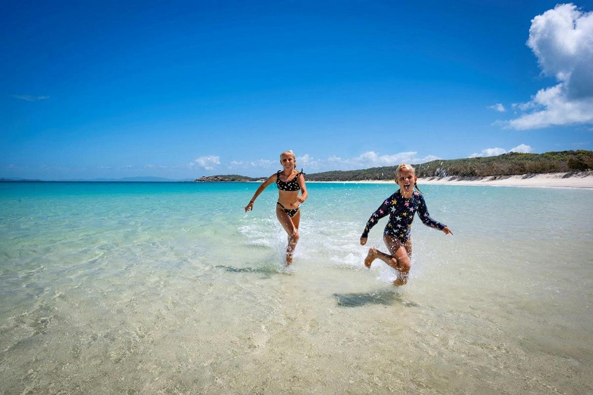 Explore pristine white sanded beaches at Great Keppel Island