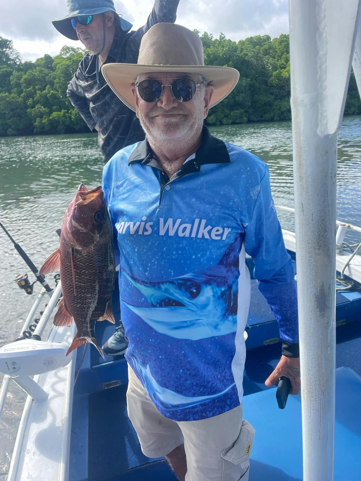 Estuary fishing in Trinity Inlet for Mangrove jacks!