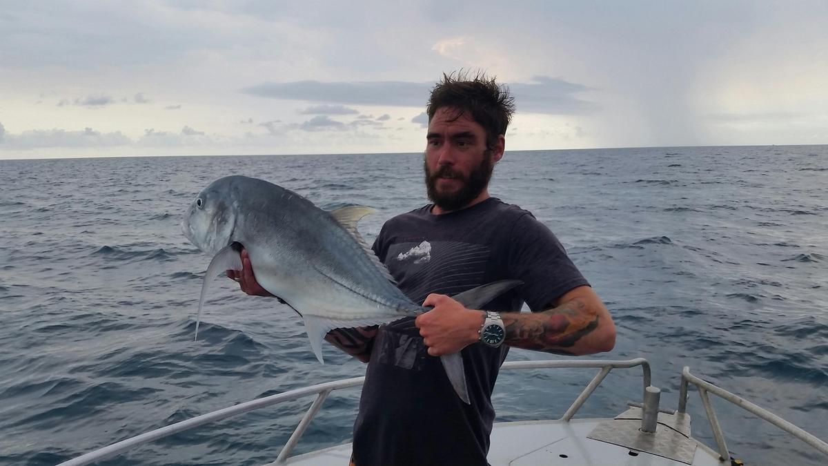GT Popper fishing on the Great Barrier Reef