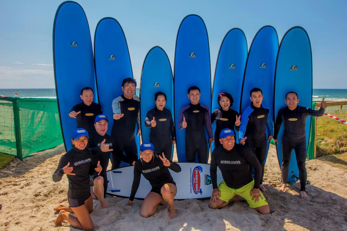 Now they are surfers