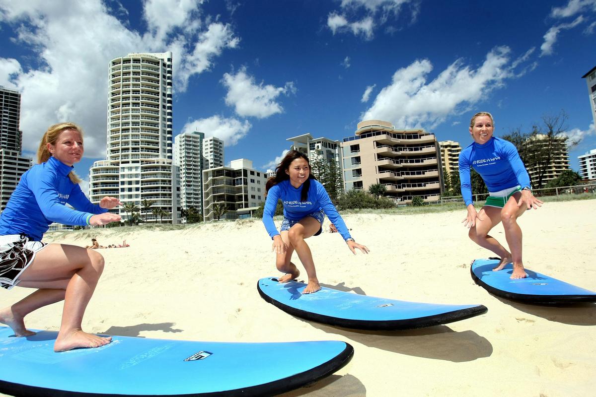 Surfing Lesson at Broadbeach