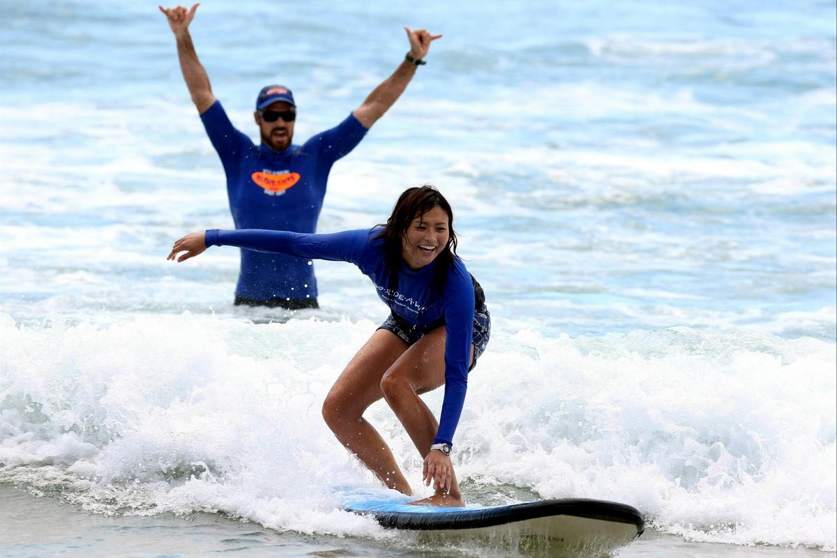 Surfing Lesson at Surfers Paradise