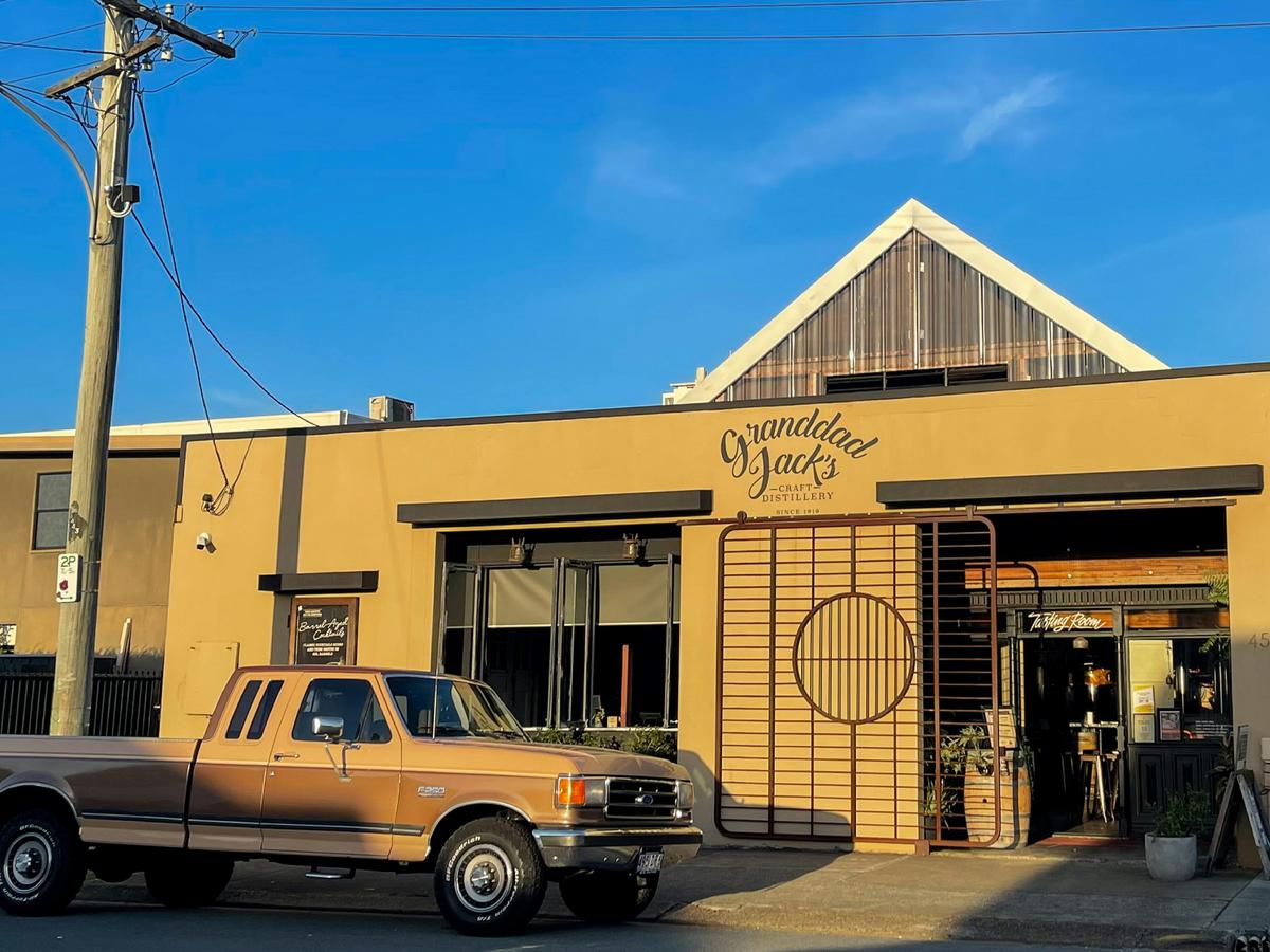 The exterior of Granddad Jack’s Craft Distillery on the Gold Coast
