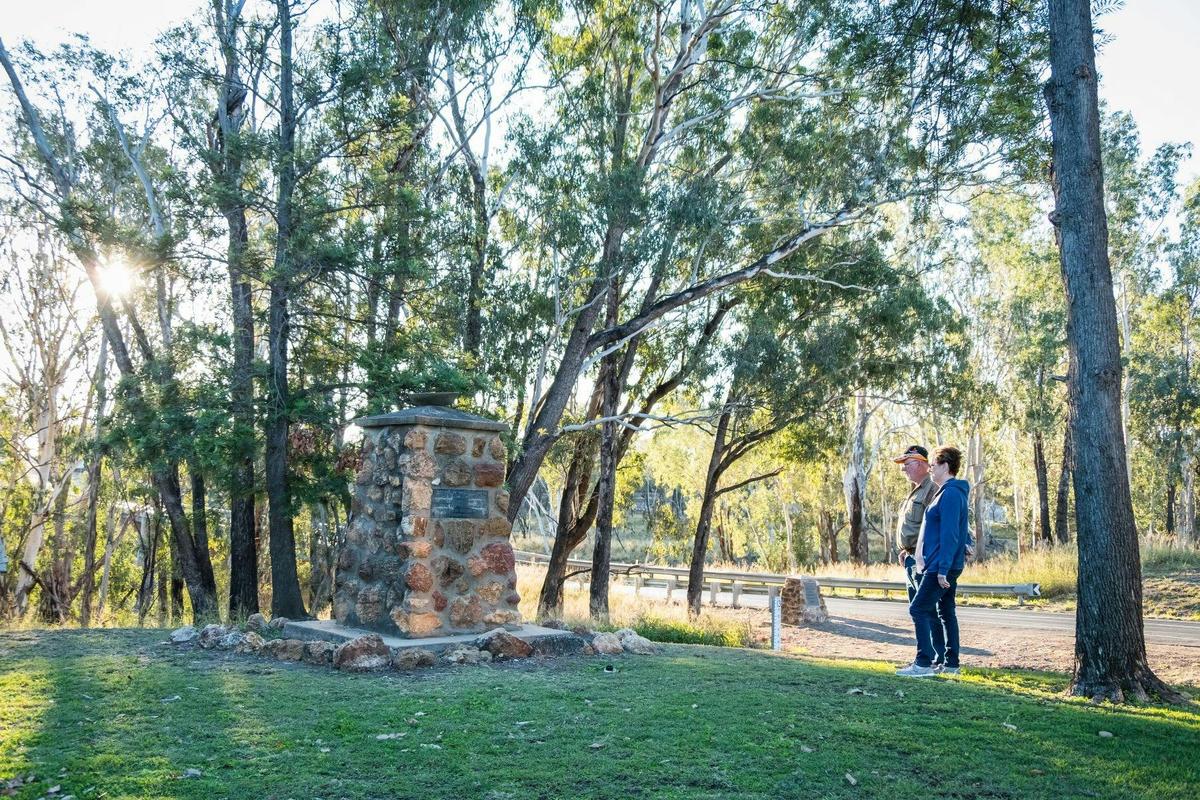 Condamine Park and marker