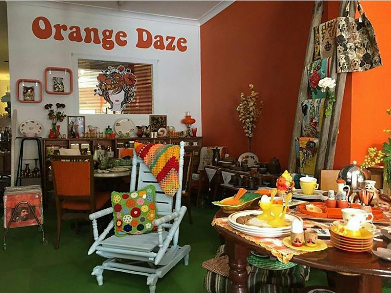 Orange Daze logo wall