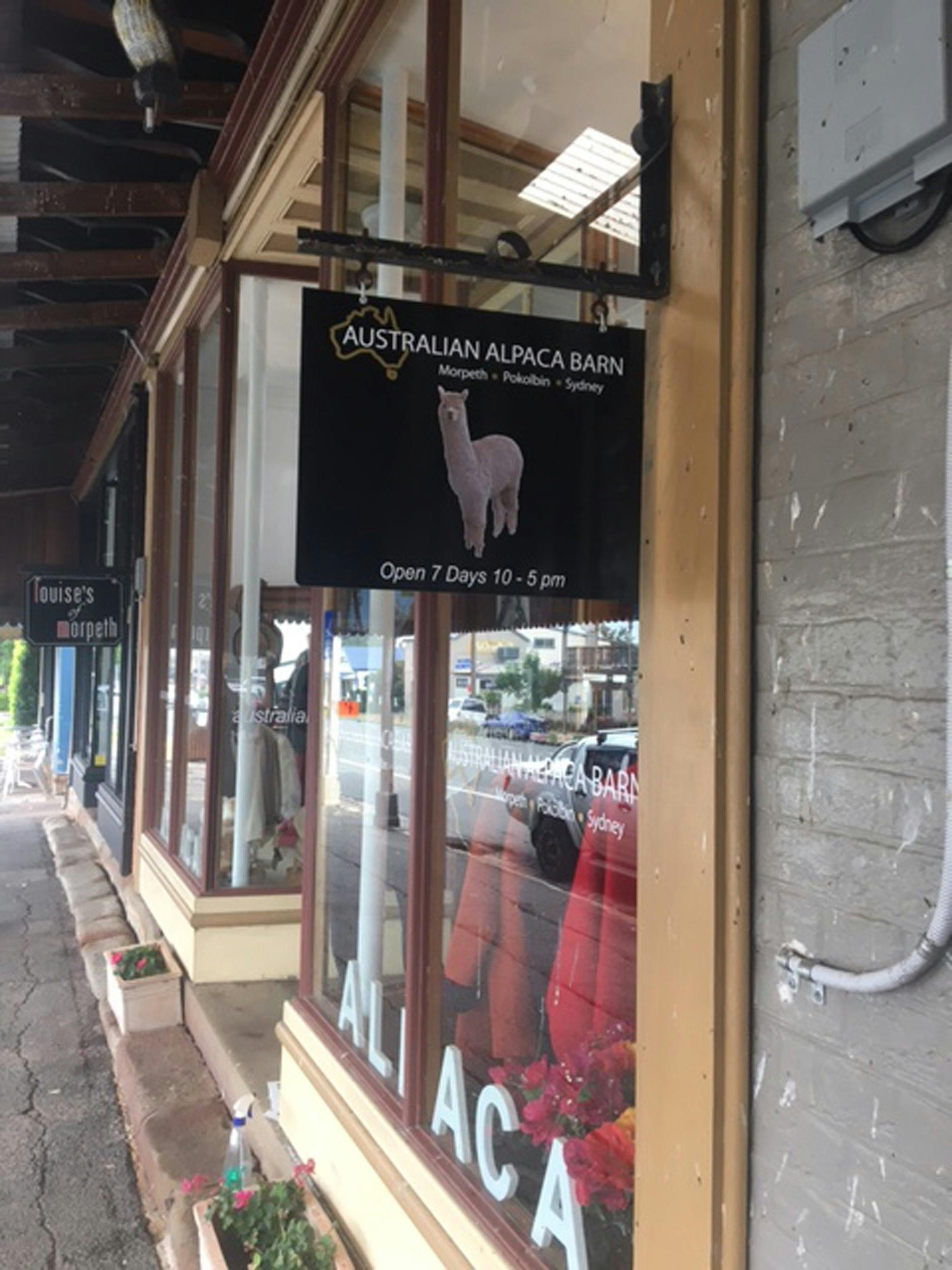 Australian Alpaca Barn Morpeth Store