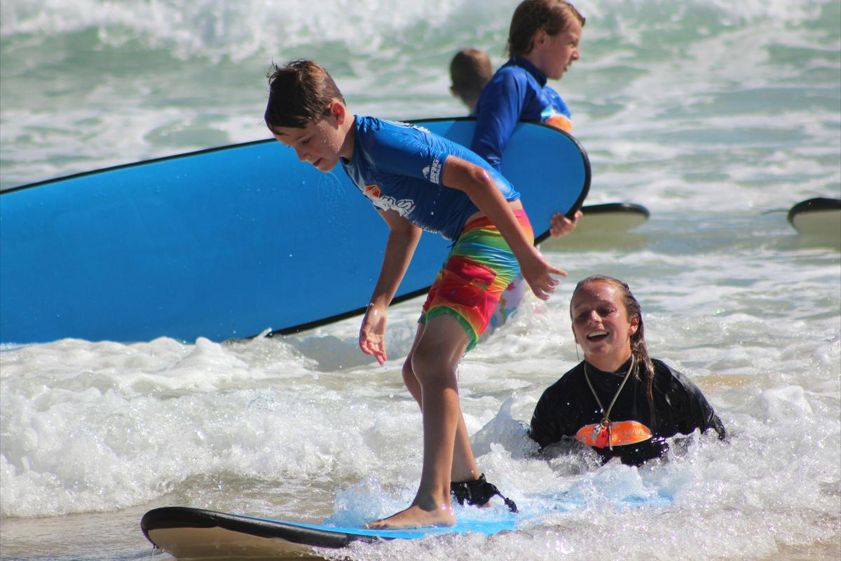 Surfing Lesson at Noosa Heads