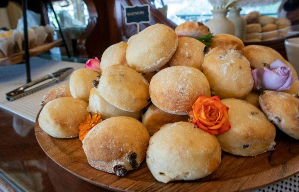 Fresh scones at Gray's Bar and Restaurant