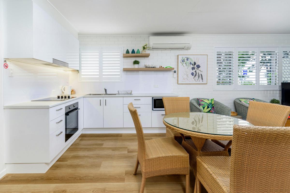 Dining and kitchen