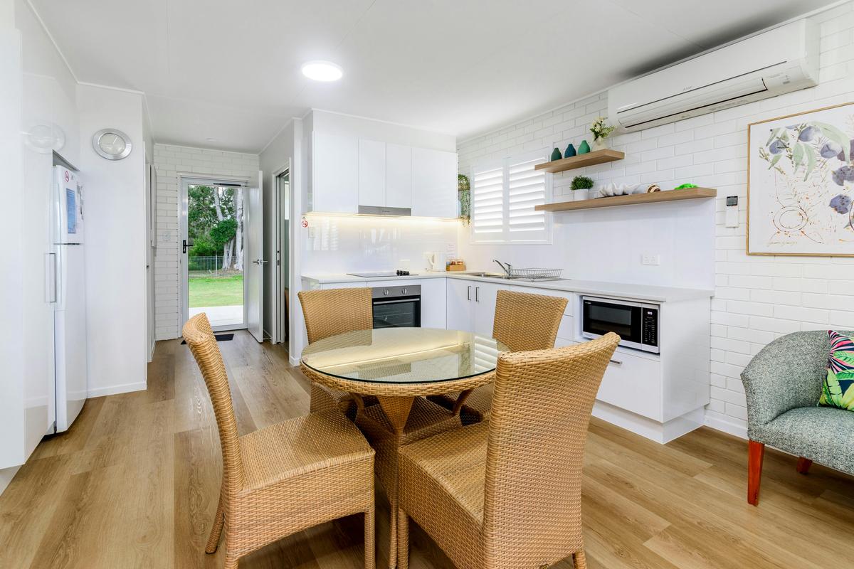 Dining and kitchen