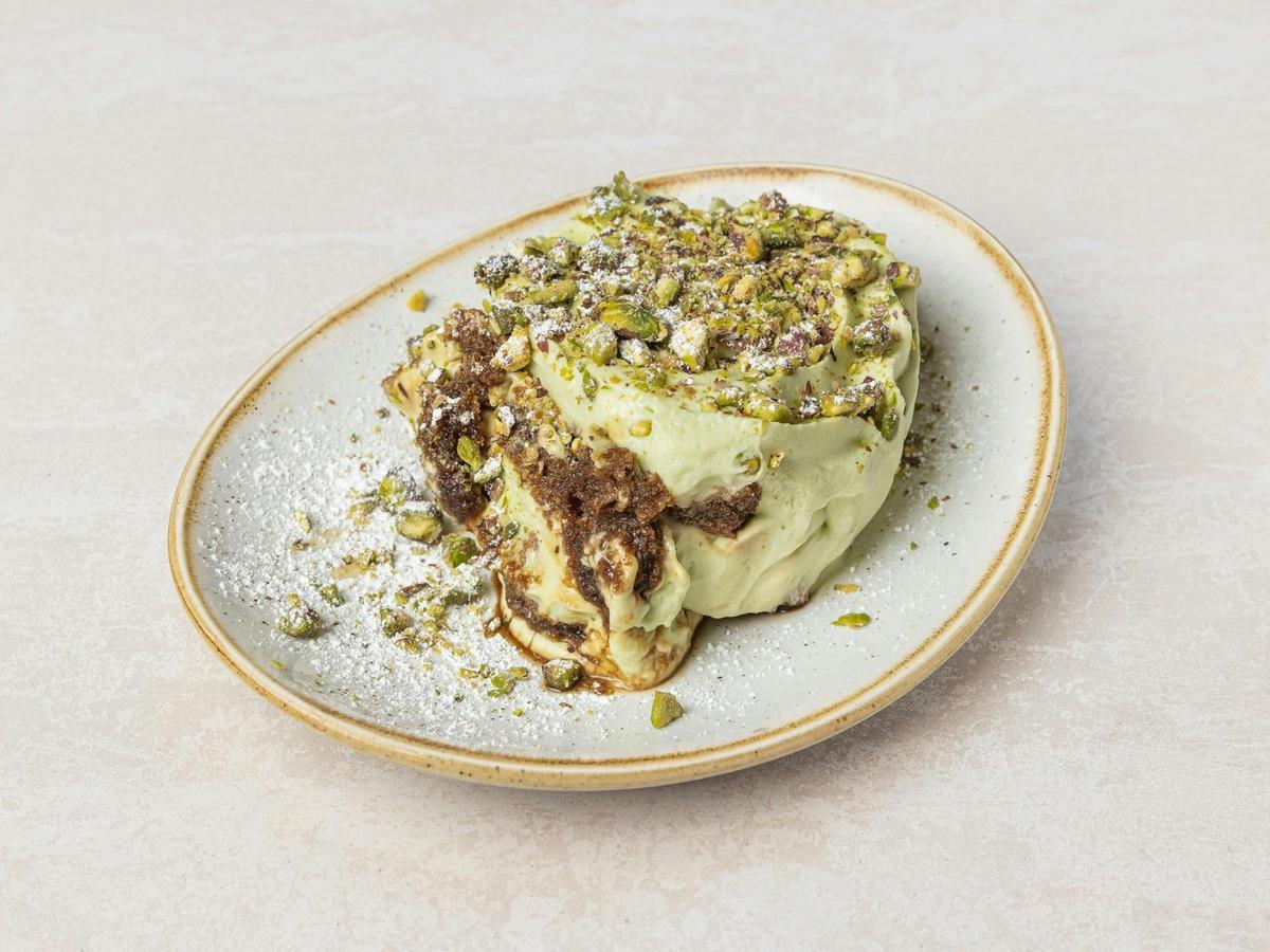 Pistachio Papi Tiramisu