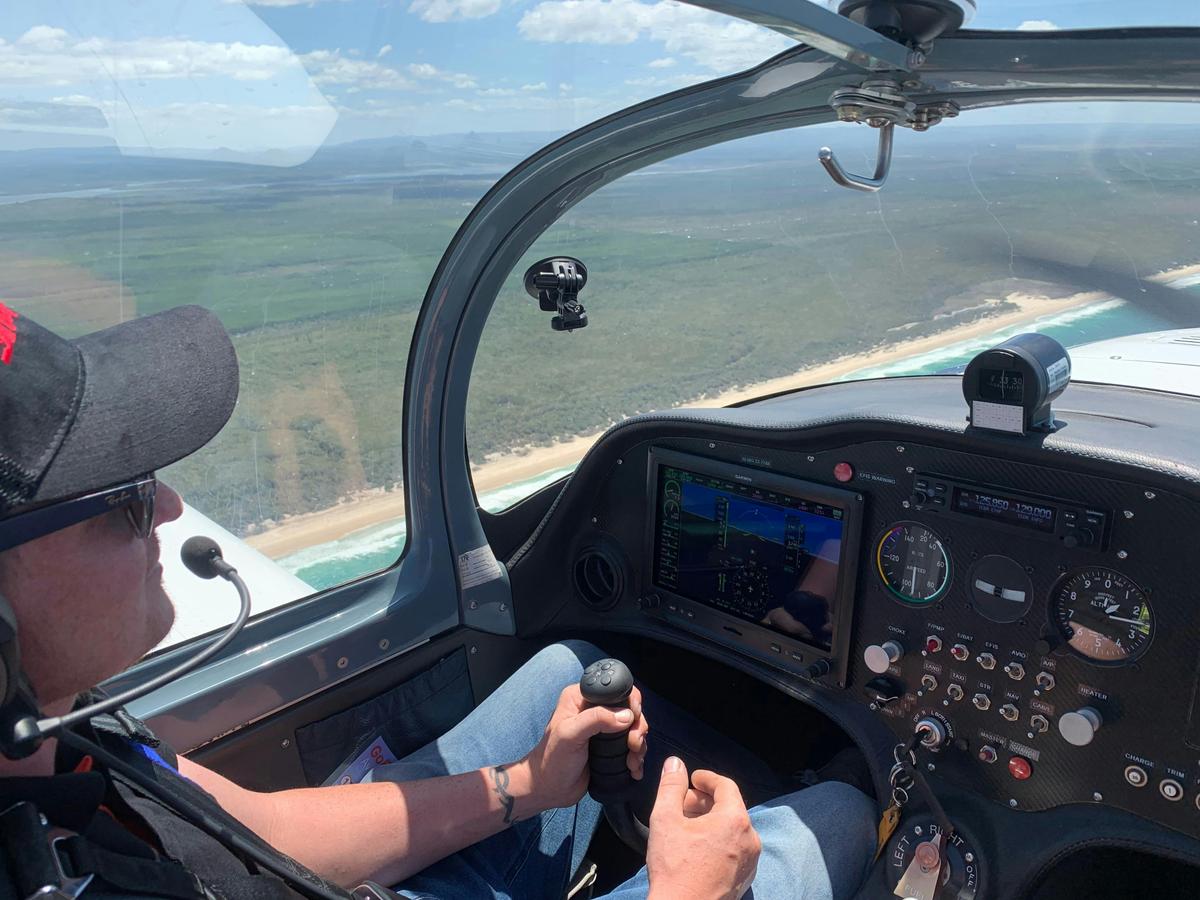 Fly over the stunning coastline