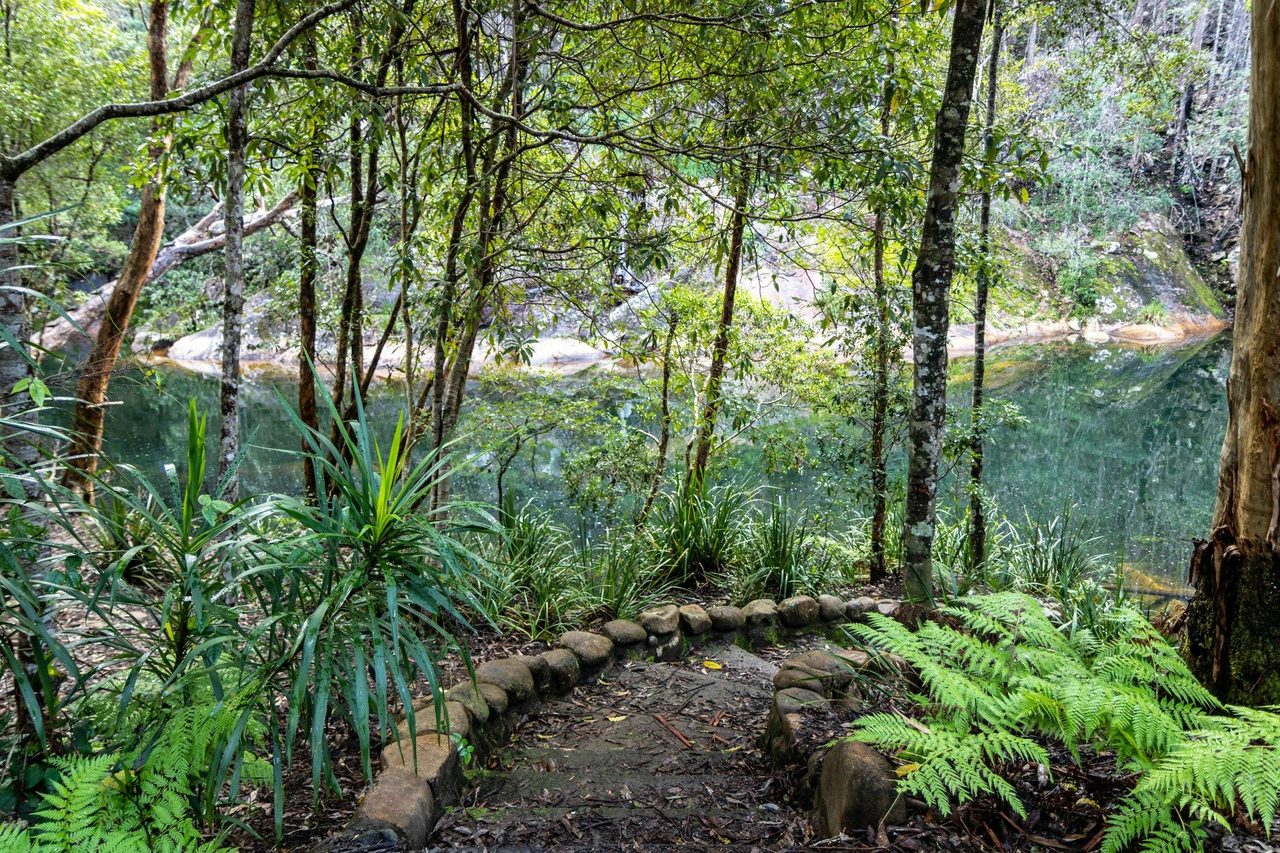 Path to the river at The Bluff