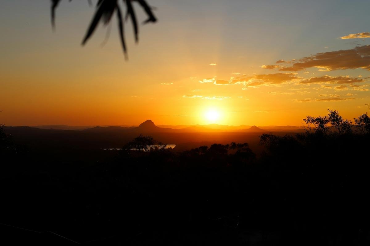 Beautiful sunset at Mt Tinbeerwah
