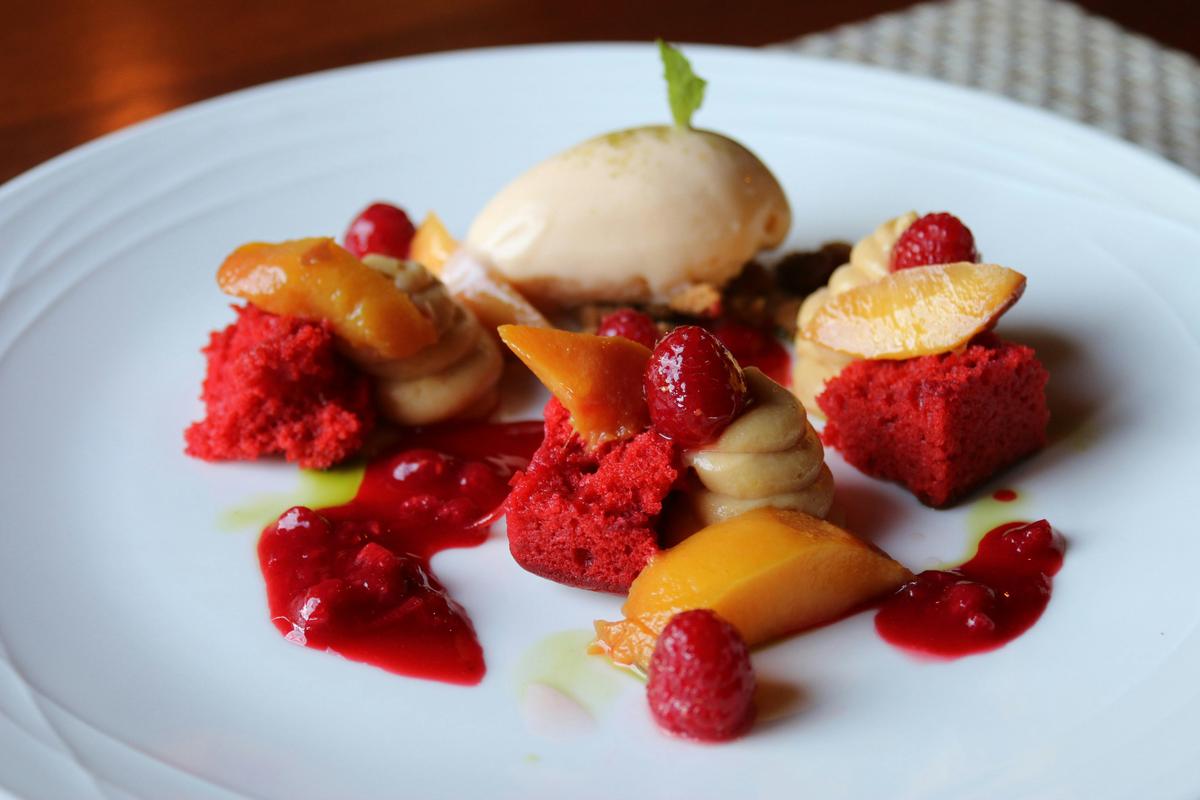 Peach & Raspberry