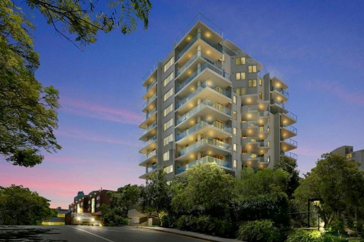 Dusk shot of Hotel Diana South Brisbane