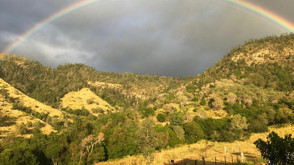 Rainbow, the symbol of hope which is why our property is called Hopevale.