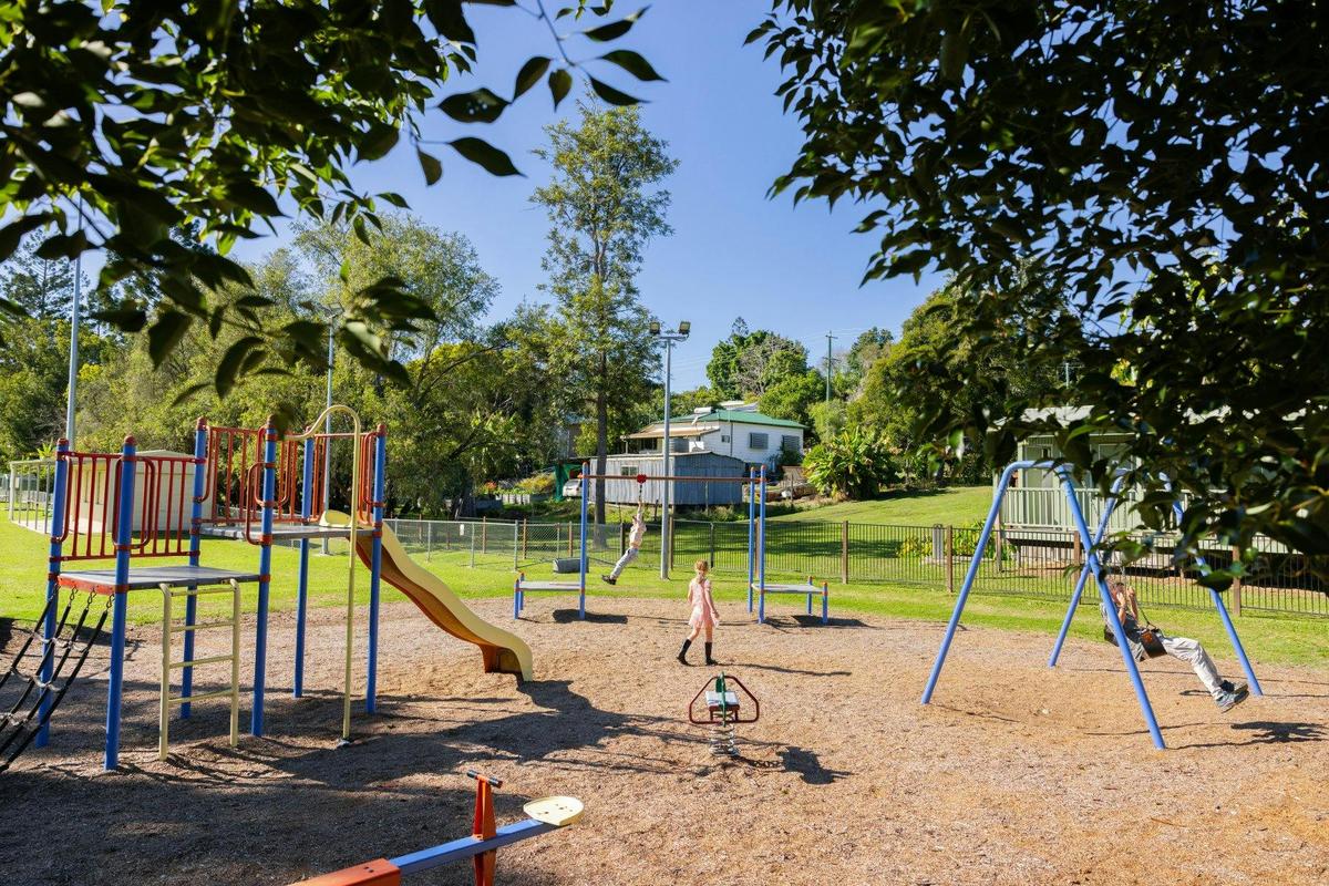 Kids playing at Clive Colburn Playground