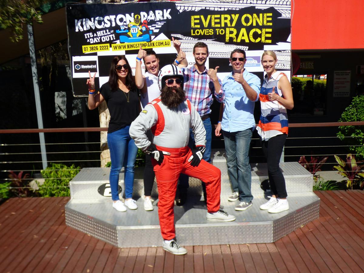Captain Risky loves to race at Kingston