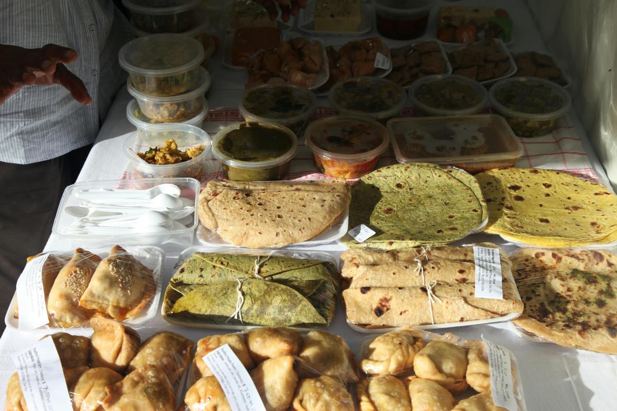 Freshly made indian foods