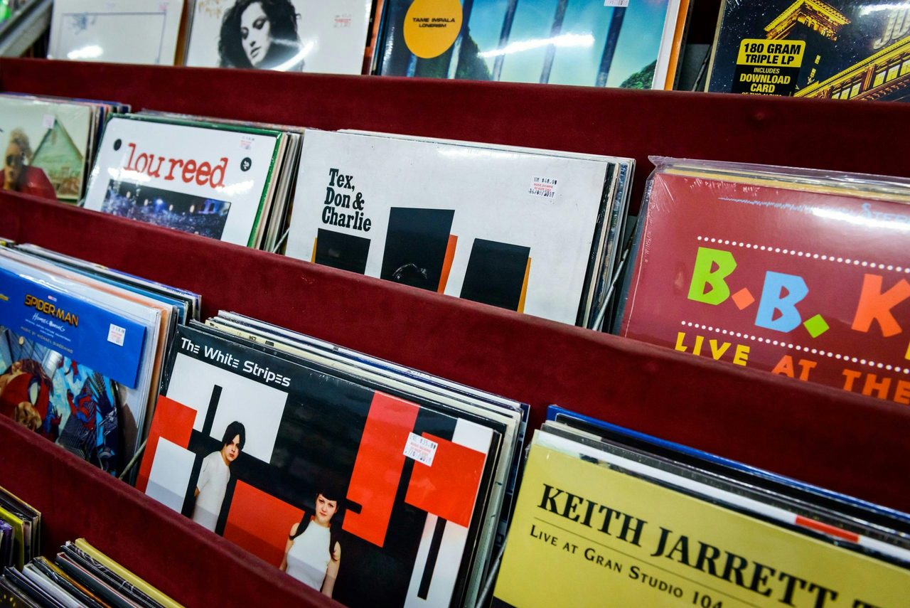 Display of CD's