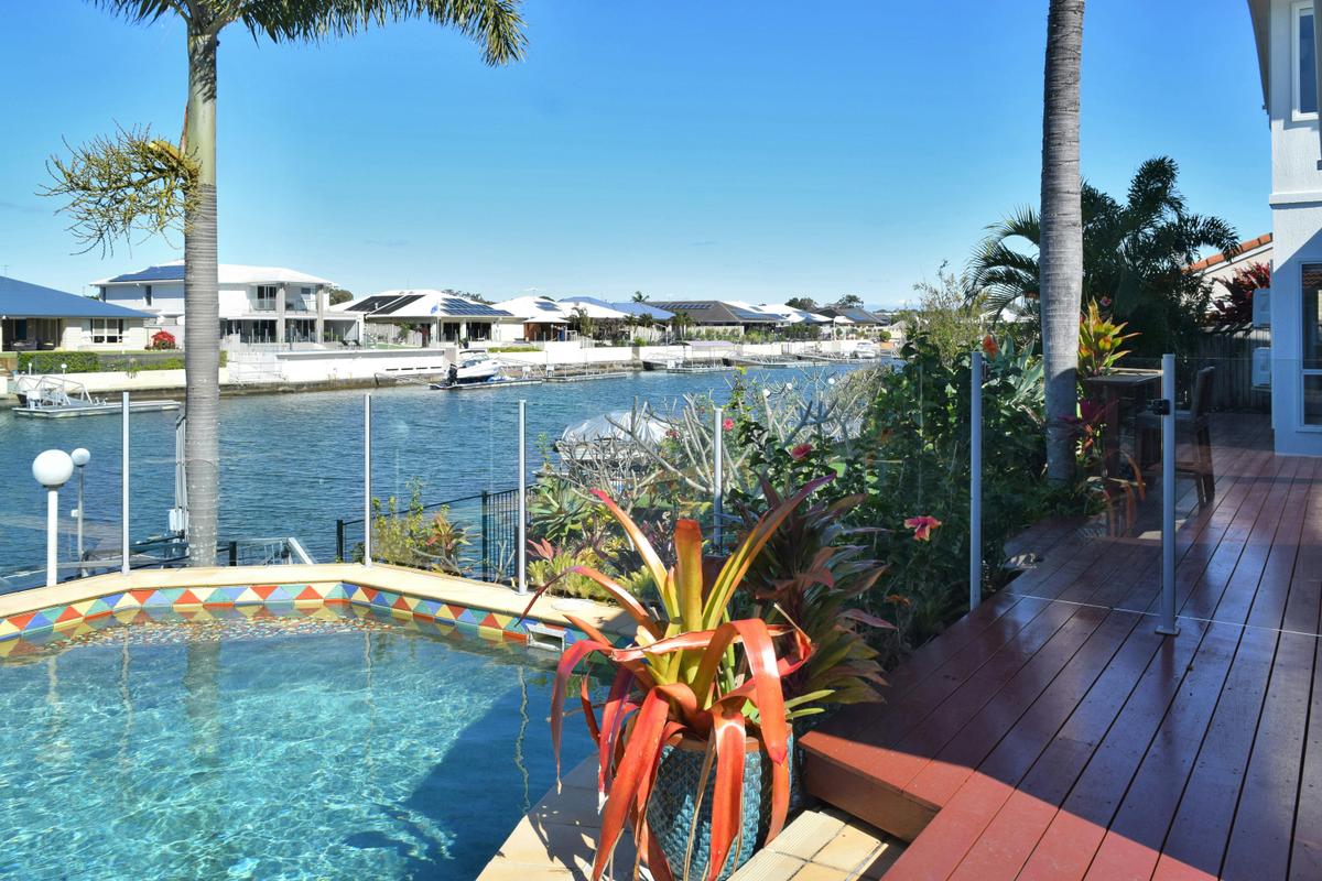 Pool and canal views