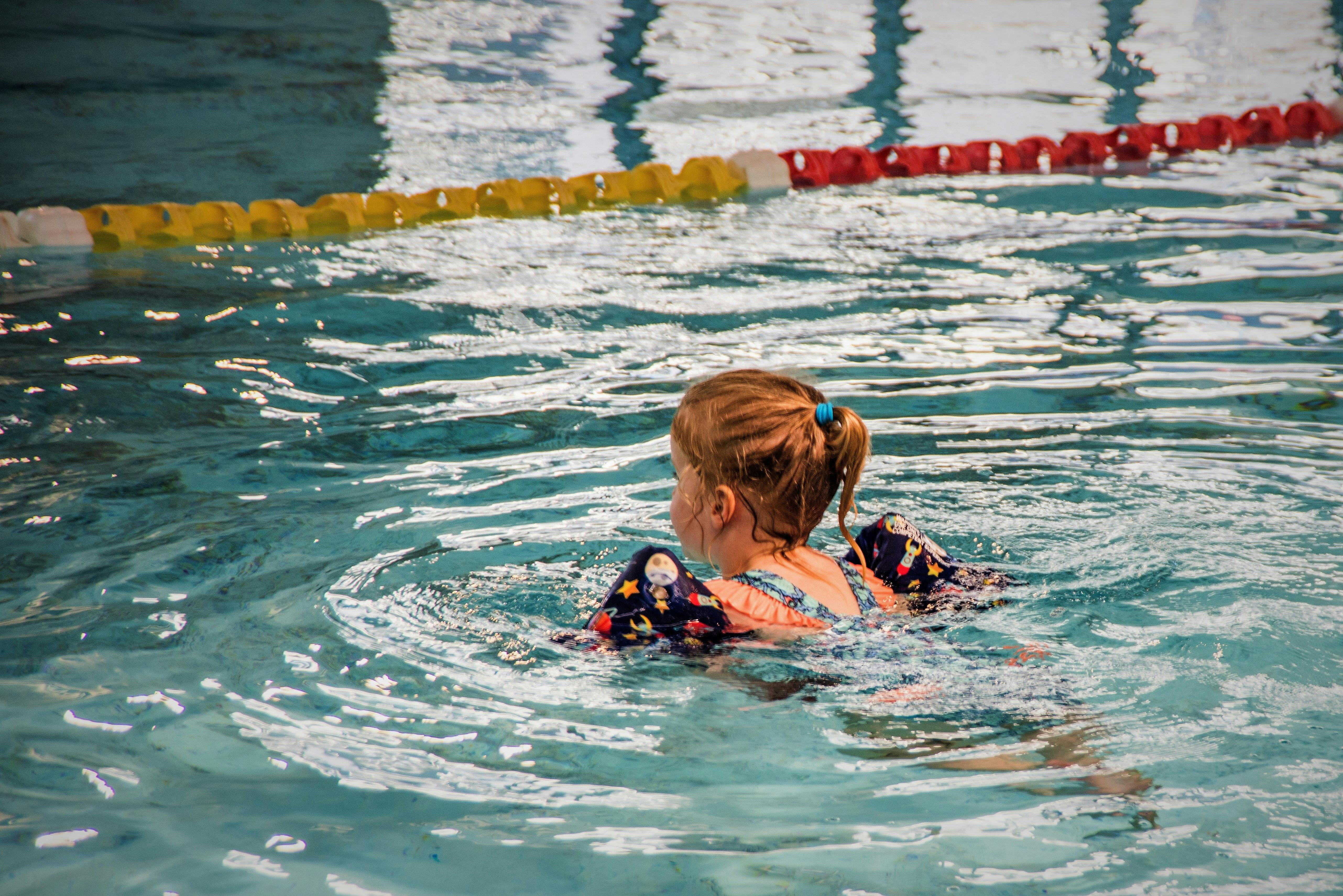 The toddler pool is popular with families