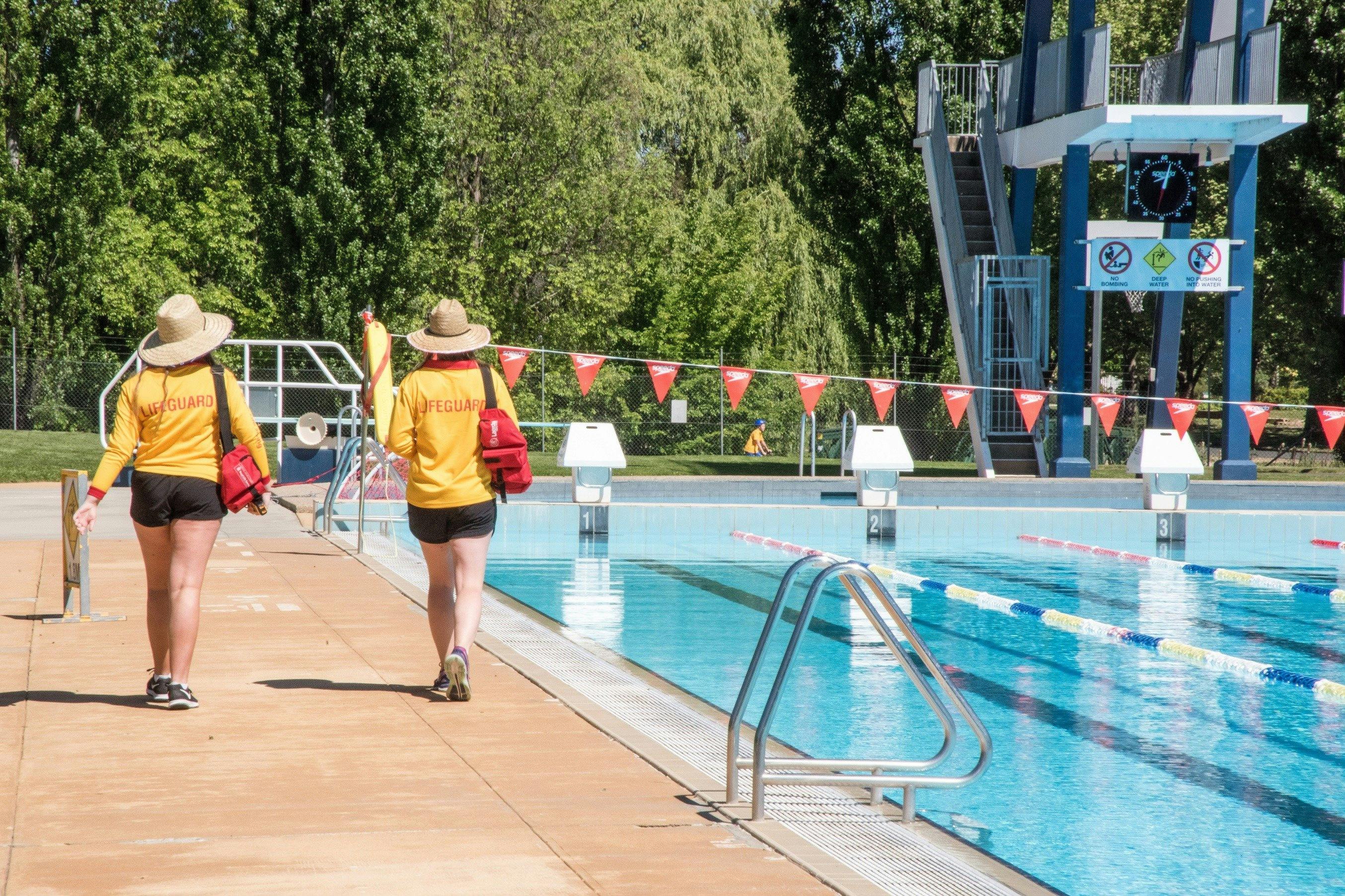 Lifeguards at Orange Aquatic Centre