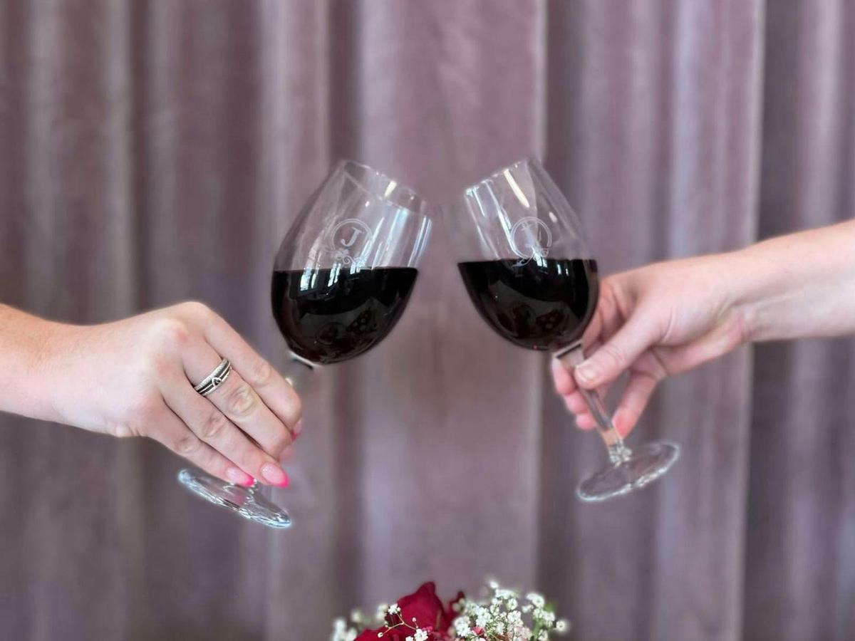 Jets Wine Glasses Cheersing