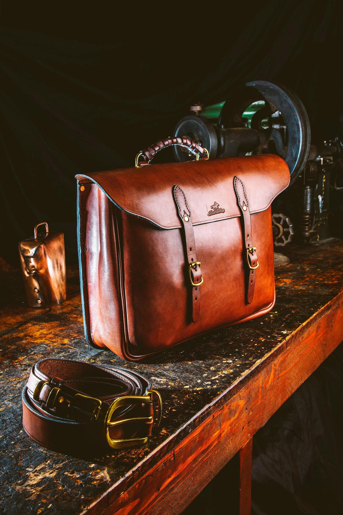 Kent Saddlery Station Managers Briefcase