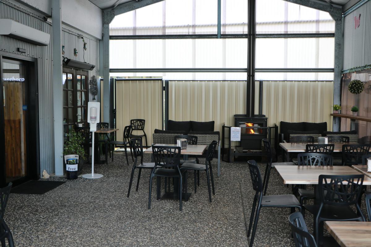 Outside dining area