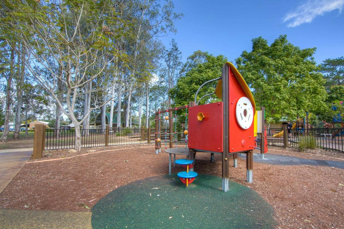 Play equipment in John Scott Park